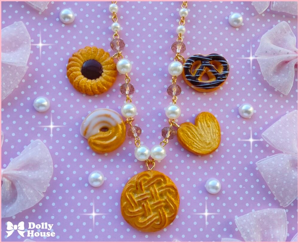 Butter Cookies Charm Necklace by Dolly House