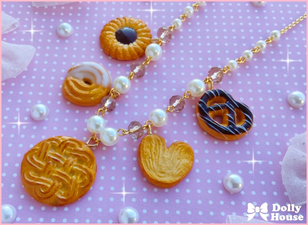 Butter Cookies Charm Necklace by Dolly House
