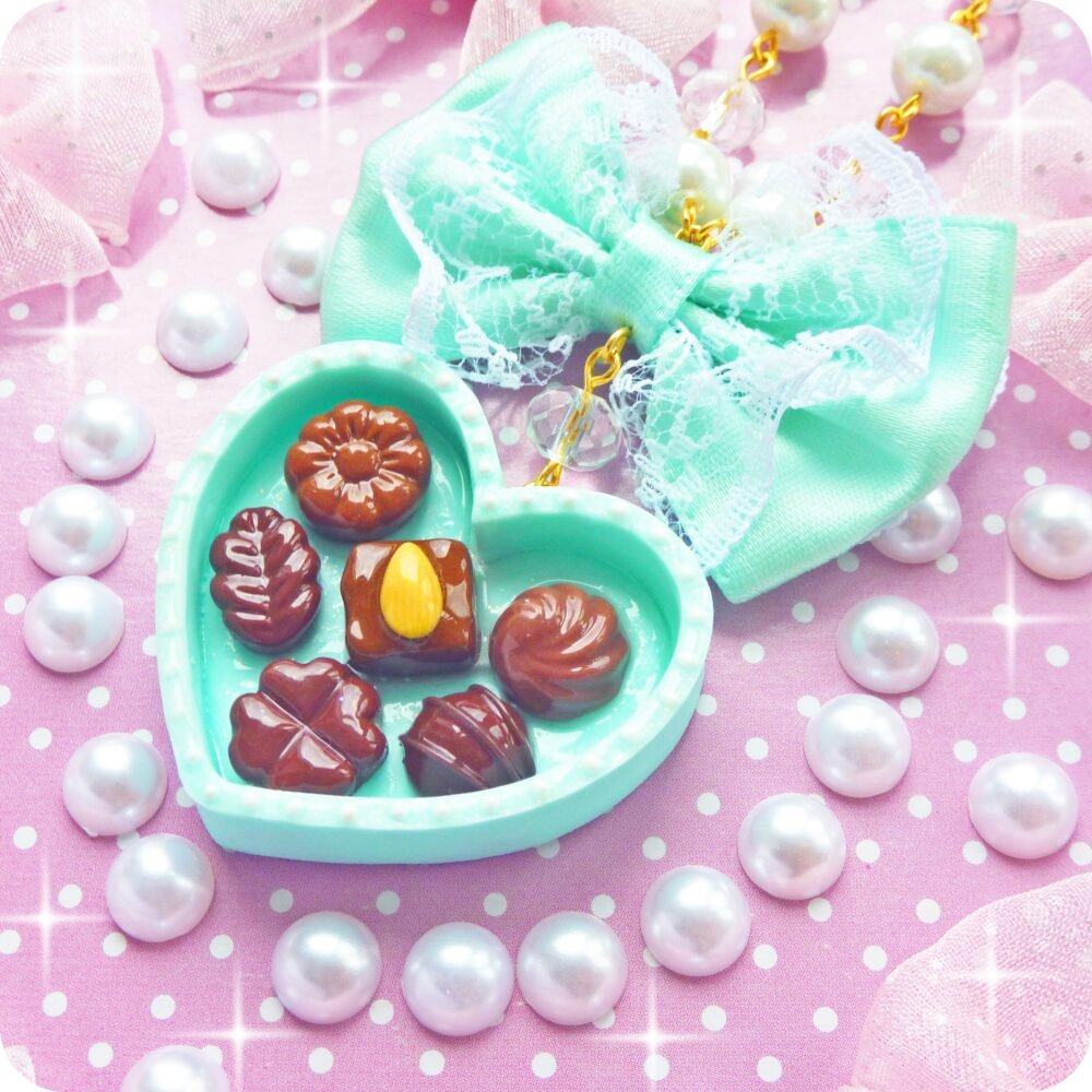 Kawaii Heart Box of Chocolates Princess Necklace by Dolly House